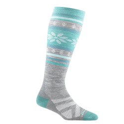 Darn Tough Alpine Over The Calf Lightweight Sock Women's in Grey